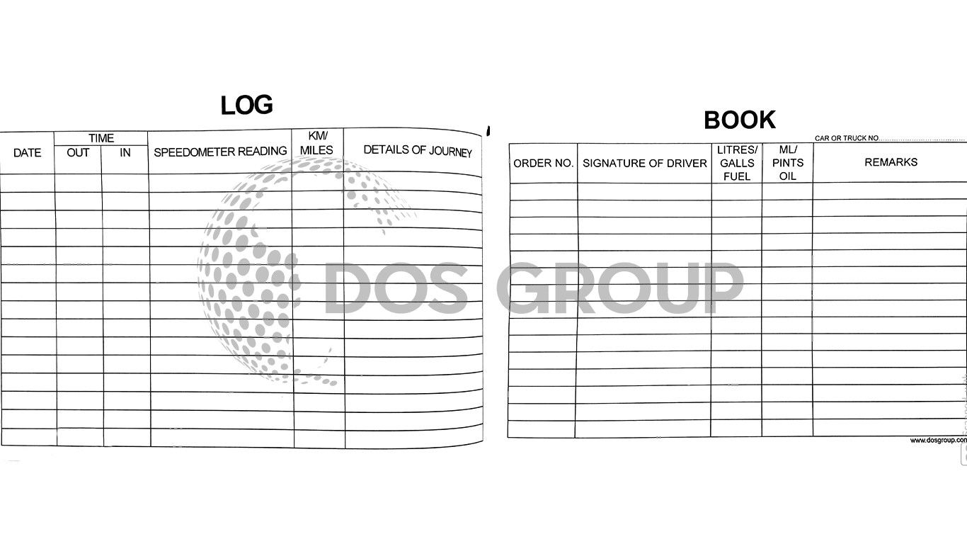 vehicle log book DOS Group